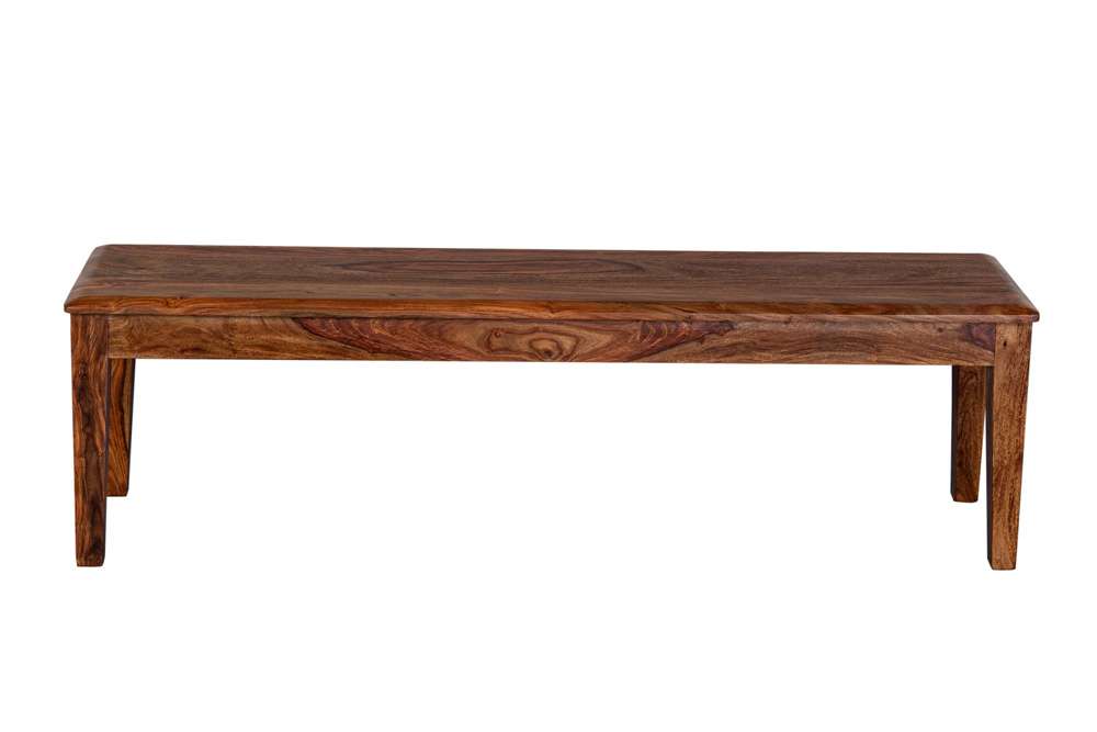 Porter Designs - Sonora Solid Sheesham Wood Dining Bench, Brown - 07-116-13-802H veiw 4