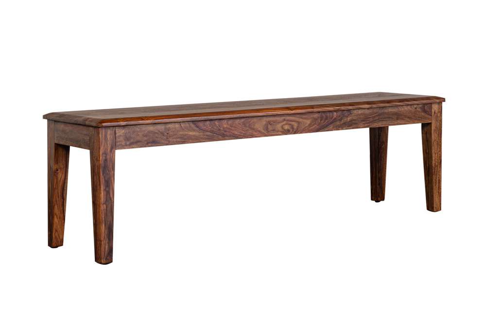 Porter Designs - Sonora Solid Sheesham Wood Dining Bench, Brown - 07-116-13-802H veiw 5
