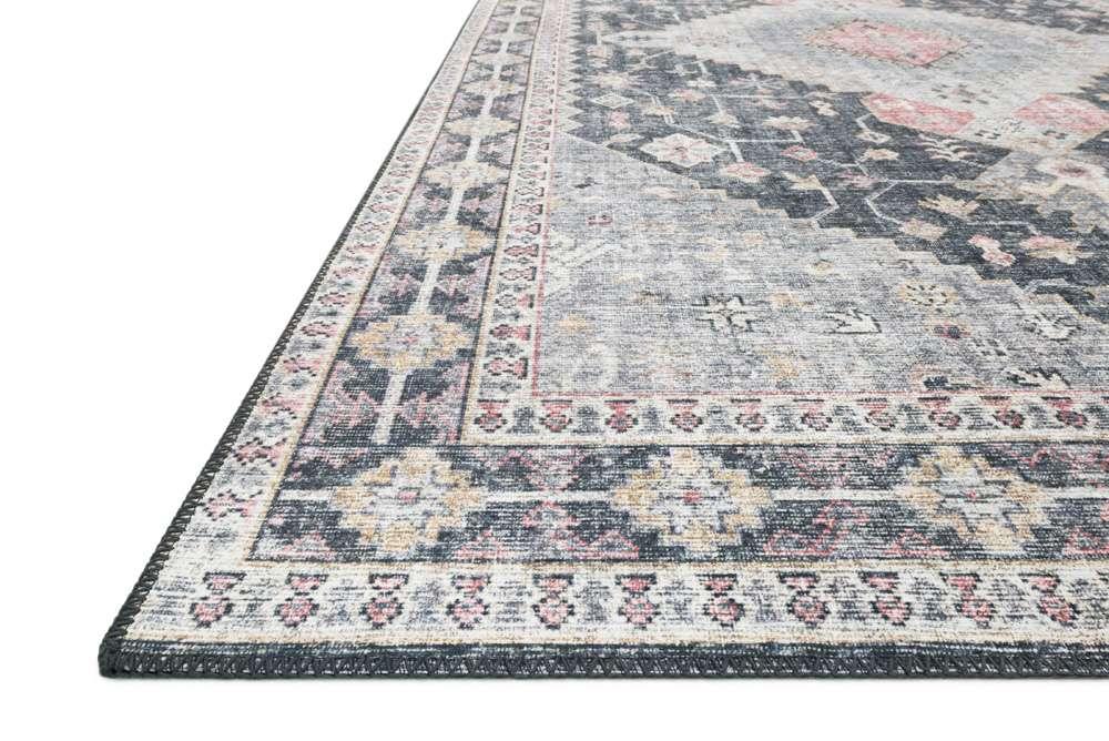 Loloi - Skye Charcoal / Multi 18in x 18in Sample Rug - SKYESKY-02CCML160S veiw 4