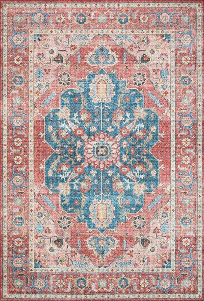 Loloi - Skye Brick / Ocean 2-0in x 5-0in Accent Rug - SKYESKY-05BKOC2050 veiw 1