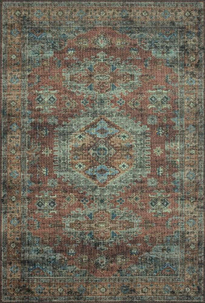 Loloi - Skye Terracotta / Sky 2-0in x 5-0in Accent Rug - SKYESKY-07TCSC2050 veiw 1