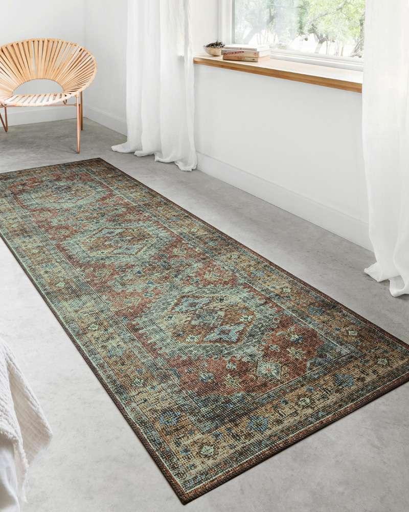 Loloi - Skye Terracotta / Sky 2-0in x 5-0in Accent Rug - SKYESKY-07TCSC2050 veiw 3