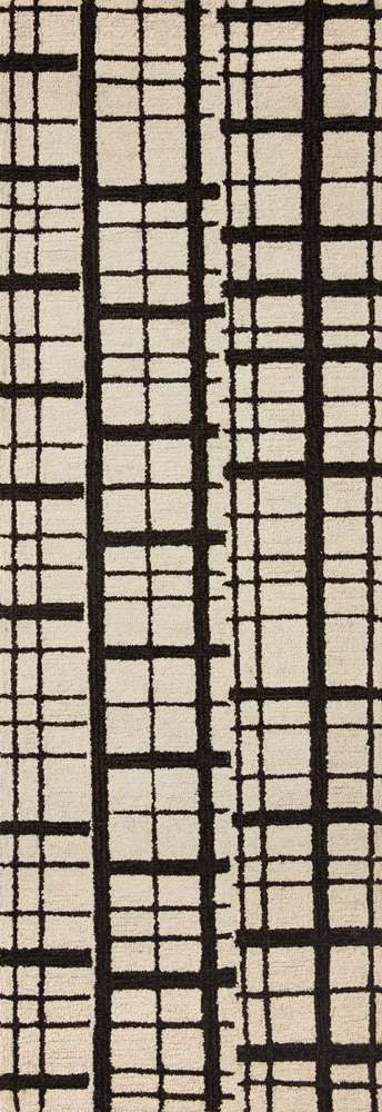 Chris Loves Julia x Loloi - Polly Black / Ivory 2-6in x 7-6in Runner Rug - POLLPOL-02BLIV2676