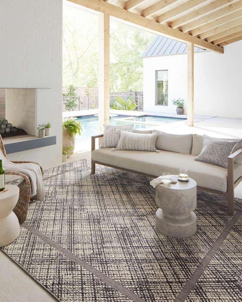 Loloi - Rainier Ivory / Charcoal 11-6in x 15 Area Rug - RANERAI-10IVCCB6F0 veiw 2