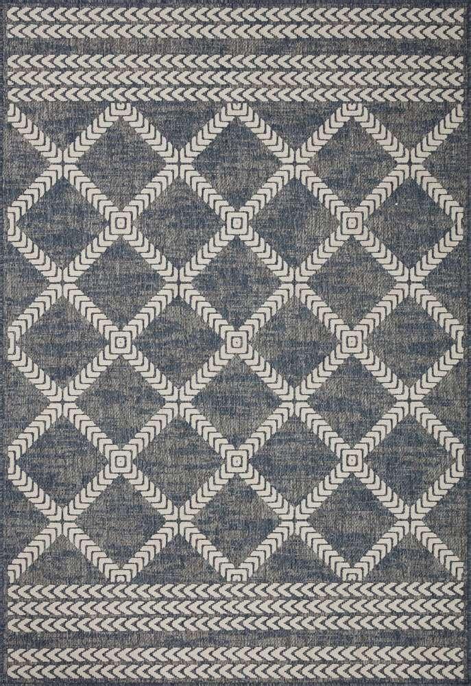 Loloi - Rainier Denim / Ivory 18in x 18in Sample Rug - RANERAI-05DEIV160S veiw 1