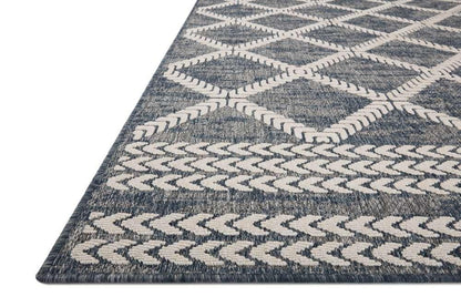 Loloi - Rainier Denim / Ivory 18in x 18in Sample Rug - RANERAI-05DEIV160S veiw 3