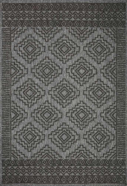Loloi - Rainier Grey / Charcoal 18in x 18in Sample Rug - RANERAI-06GYCC160S veiw 1