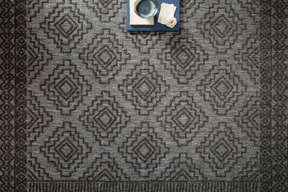 Loloi - Rainier Grey / Charcoal 18in x 18in Sample Rug - RANERAI-06GYCC160S veiw 3