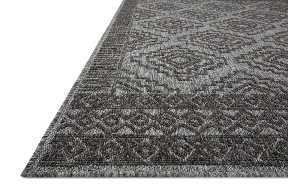 Loloi - Rainier Grey / Charcoal 18in x 18in Sample Rug - RANERAI-06GYCC160S veiw 4
