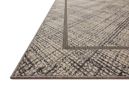 Loloi - Rainier Ivory / Charcoal 18in x 18in Sample Rug - RANERAI-10IVCC160S veiw 3