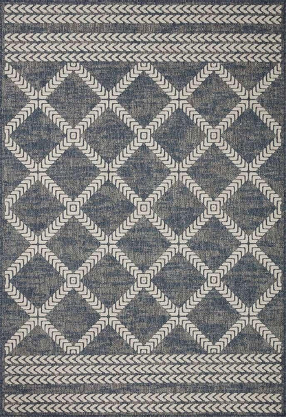 Loloi - Rainier Denim / Ivory 2-2in x 3-9in Accent Rug - RANERAI-05DEIV2239 veiw 1