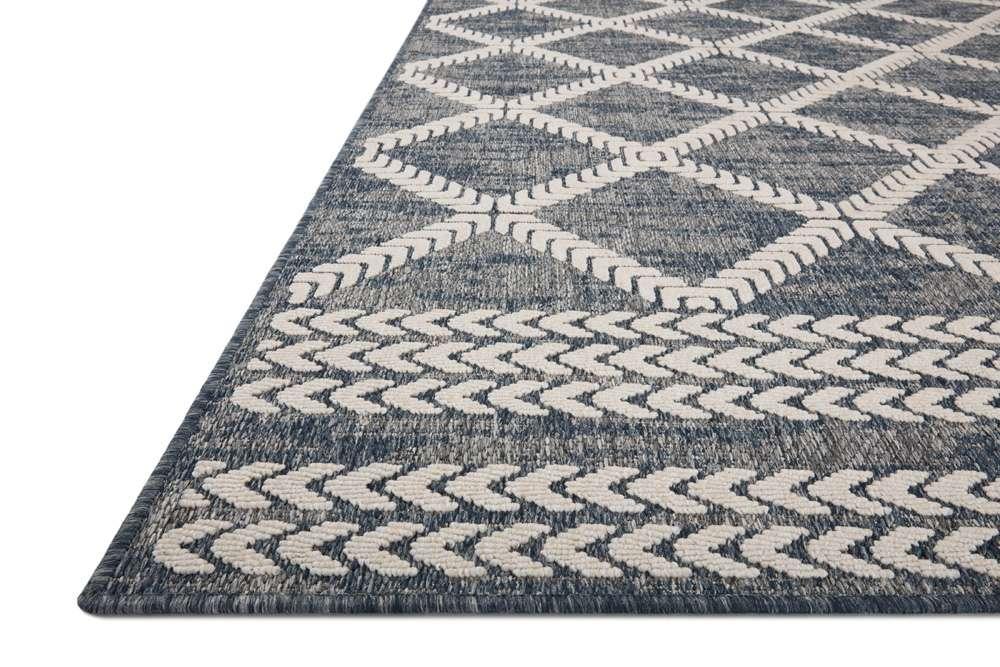 Loloi - Rainier Denim / Ivory 5-3in x 7-7in Area Rug - RANERAI-05DEIV5377 veiw 3