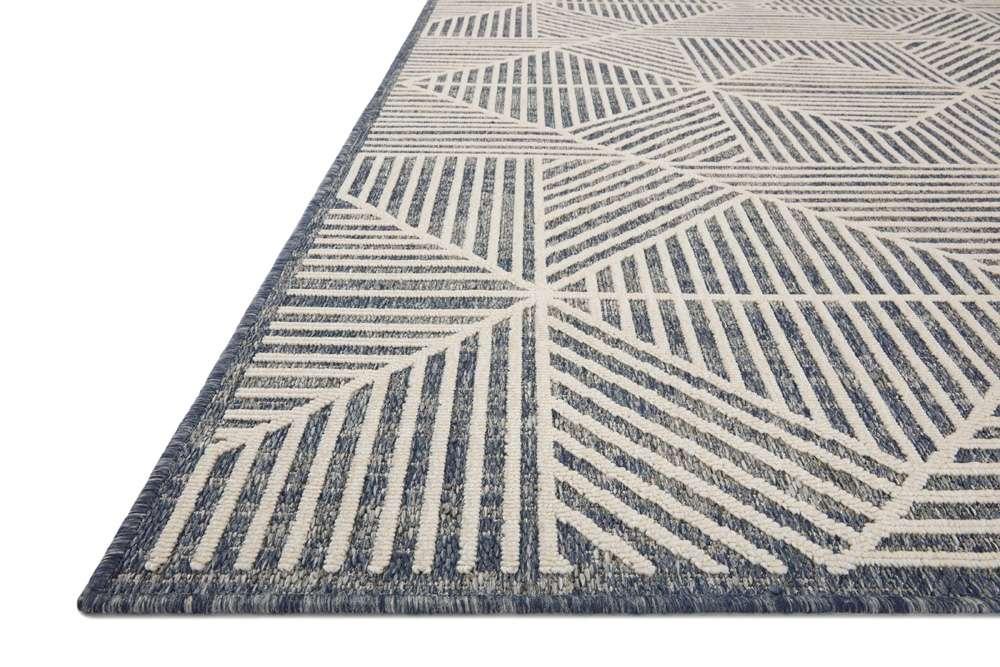 Loloi - Rainier Denim / Ivory 7-10in x 10-10in Area Rug - RANERAI-03DEIV7AAA veiw 3