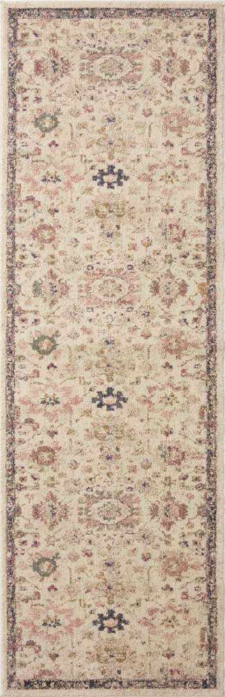 Loloi - Giada Ivory / Multi 2-7in x 10-0in Runner Rug - GIADGIA-04IVML27A0 veiw 1