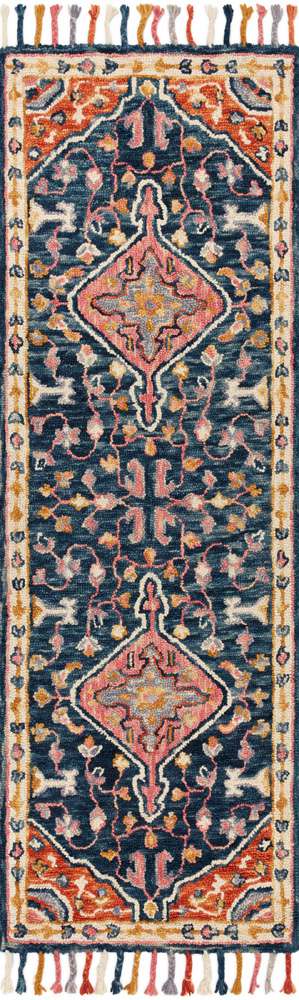 Loloi - Zharah Navy / Multi 2-6in x 7-6in Runner Rug - ZHARZR-01NVML2676 veiw 1