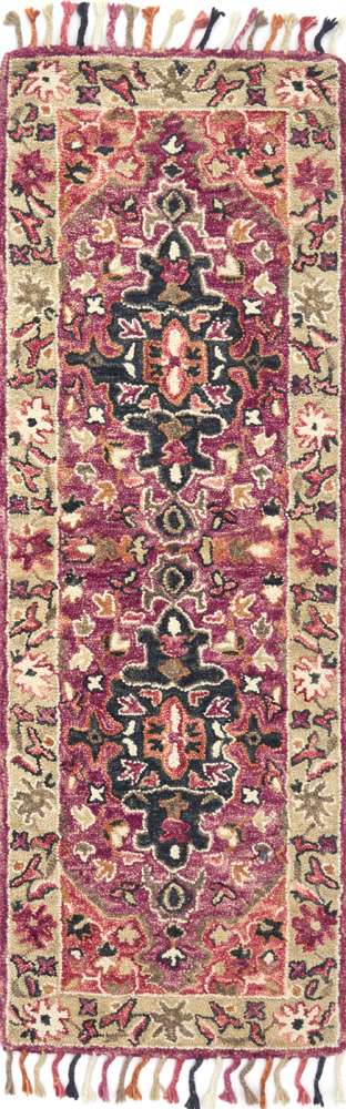 Loloi - Zharah Raspberry / Taupe 2-6in x 7-6in Runner Rug - ZHARZR-05RATA2676 veiw 1