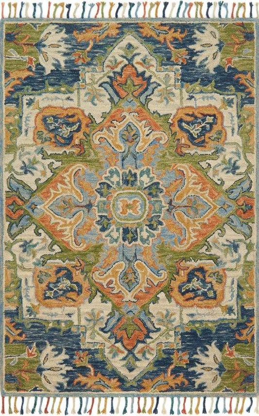 Loloi - Zharah Blue / Multi 7-9in x 9-9in Area Rug - ZHARZR-11BBML7999 veiw 1