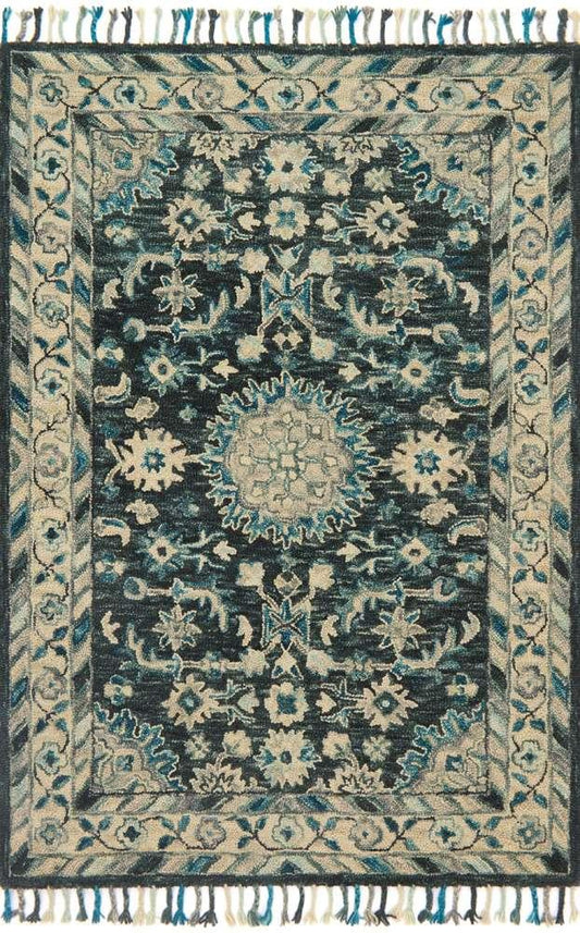 Loloi - Zharah Teal / Grey 7-9in x 9-9in Area Rug - ZHARZR-02TEGY7999 veiw 1