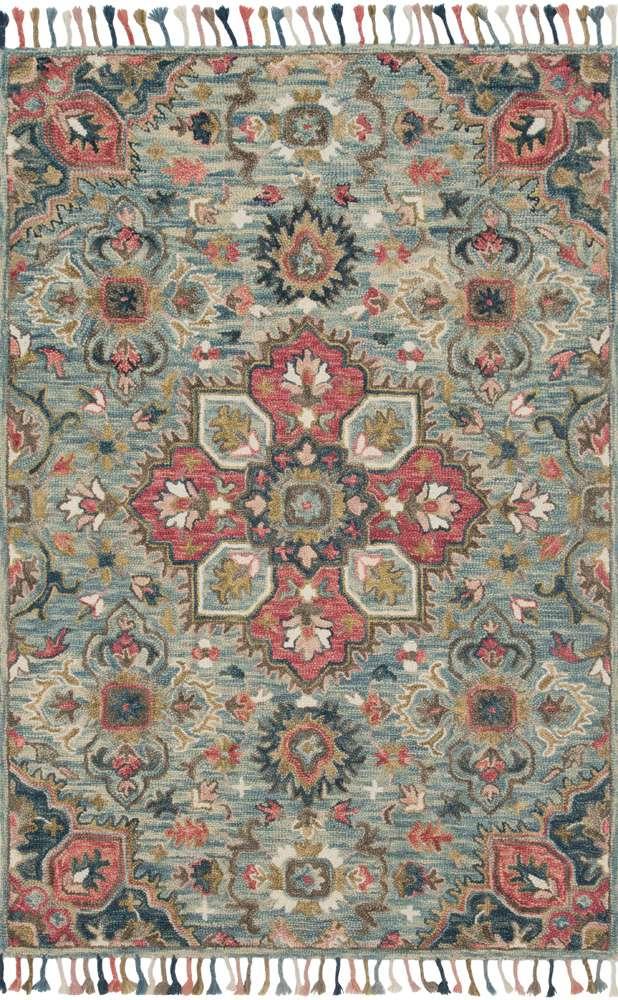 Loloi - Zharah Light Blue / Multi 9-3in x 13 Area Rug - ZHARZR-13LBML93D0 veiw 1