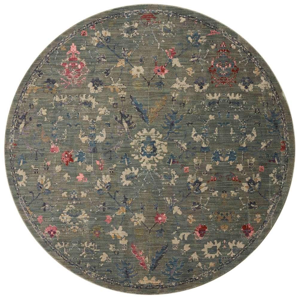 Loloi - Giada Lagoon / Multi 3-2in x 3-2in Round Accent Rug - GIADGIA-06LJML320R veiw 1