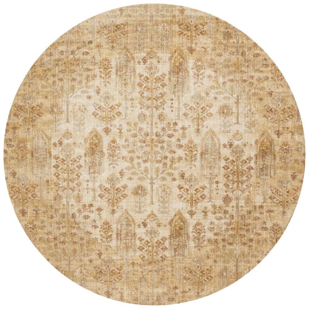 Loloi - Anastasia Ant. Ivory / Gold 5-3in x 5-3in Round Area Rug - ANASAF-11AIGO530R veiw 1