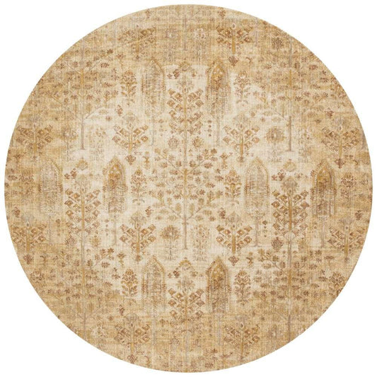 Loloi - Anastasia Ant. Ivory / Gold 5-3in x 5-3in Round Area Rug - ANASAF-11AIGO530R veiw 1