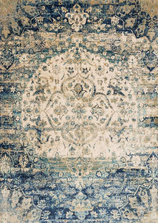 Loloi - Anastasia Blue / Ivory 9-6in x 13 Area Rug - ANASAF-06BBIV96D0 veiw 1