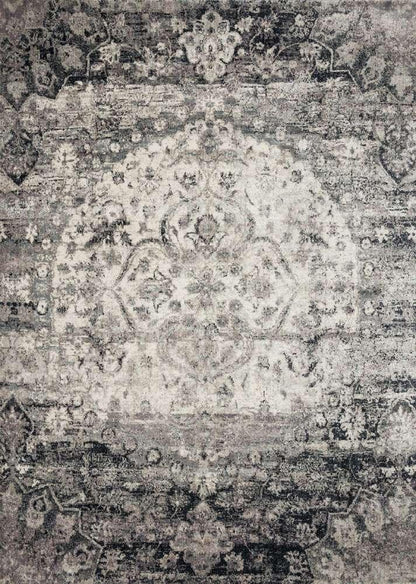 Loloi - Anastasia Ink / Ivory 9-6in x 13 Area Rug - ANASAF-06IKIV96D0 veiw 1