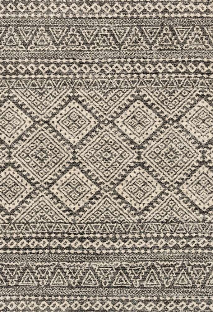 Loloi - Emory Graphite / Ivory 8-11in x 12-5in Area Rug - EMOREB-08GTIV8BC5 veiw 1