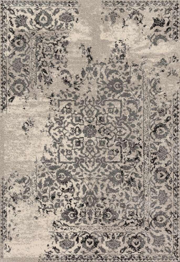 Loloi - Emory Ivory / Charcoal 8-11in x 12-5in Area Rug - EMOREB-01IVCC8BC5 veiw 1