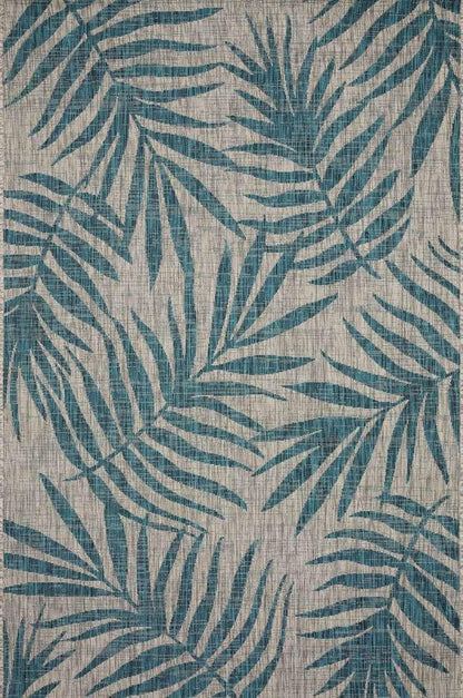 Loloi - Isle Grey / Aqua 2-2in x 3-9in Accent Rug - ISLEIE-10GYAQ2239 veiw 1