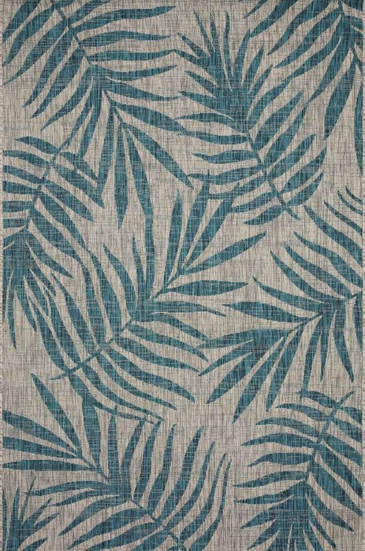 Loloi - Isle Grey / Aqua 2-2in x 3-9in Accent Rug - ISLEIE-10GYAQ2239 veiw 1