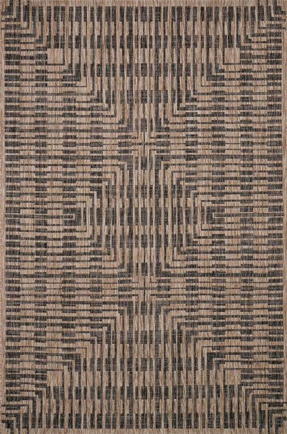 Loloi - Isle Brown / Black 3-11in x 5-10in Accent Rug - ISLEIE-09BRBL3B5A veiw 1