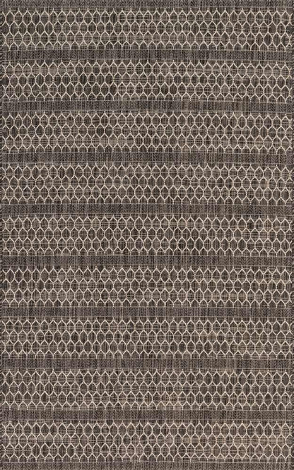 Loloi - Isle Black / Grey 5-3in x 7-7in Area Rug - ISLEIE-01BLGY5377 veiw 1