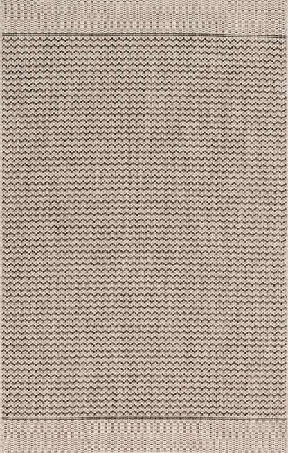 Loloi - Isle Grey / Black 5-3in x 7-7in Area Rug - ISLEIE-03GYBL5377 veiw 1