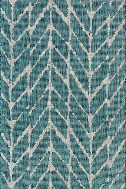 Loloi - Isle Teal / Grey 5-3in x 7-7in Area Rug - ISLEIE-02TEGY5377 veiw 1