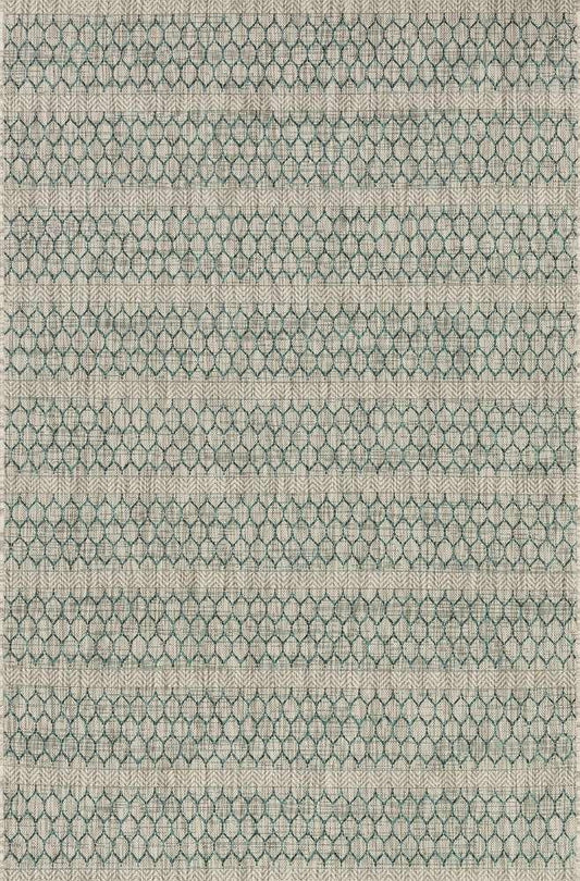 Loloi - Isle Grey / Teal 7-10in x 10-9in Area Rug - ISLEIE-01GYTE7AA9 veiw 1