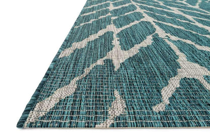 Loloi - Isle Teal / Grey 7-10in x 10-9in Area Rug - ISLEIE-02TEGY7AA9 veiw 5