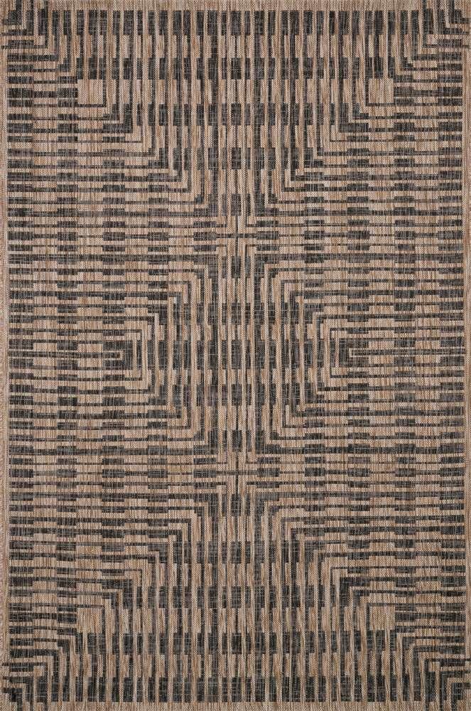 Loloi - Isle Brown / Black 9-2in x 12-1in Area Rug - ISLEIE-09BRBL92C1 veiw 1
