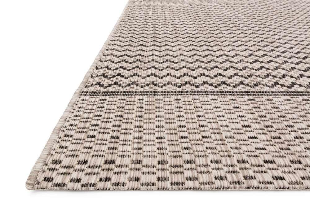 Loloi - Isle Grey / Black 9-2in x 12-1in Area Rug - ISLEIE-03GYBL92C1 veiw 2