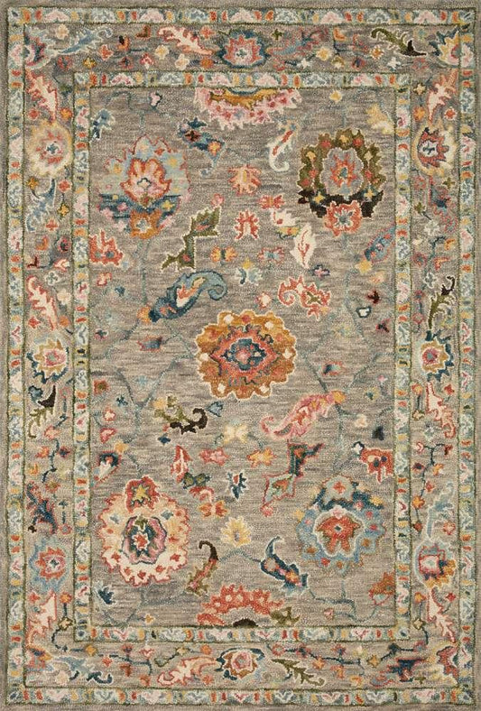 Loloi - Padma Grey / Multi 18in x 18in Sample Rug - PADMPMA-01GYML160S veiw 1