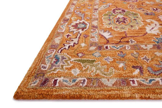 Loloi - Padma Orange / Multi 18in x 18in Sample Rug - PADMPMA-01ORML160S veiw 2
