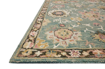 Loloi - Padma Teal / Multi 18in x 18in Sample Rug - PADMPMA-04TEML160S veiw 3