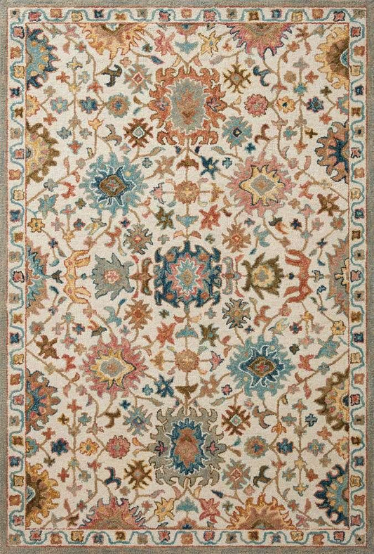 Loloi - Padma Ivory / Multi 2-3in x 3-9in Accent Rug - PADMPMA-05IVML2339 veiw 1
