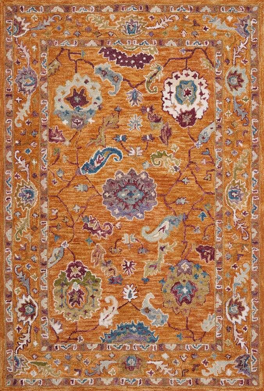 Loloi - Padma Orange / Multi 2-3in x 3-9in Accent Rug - PADMPMA-01ORML2339 veiw 1