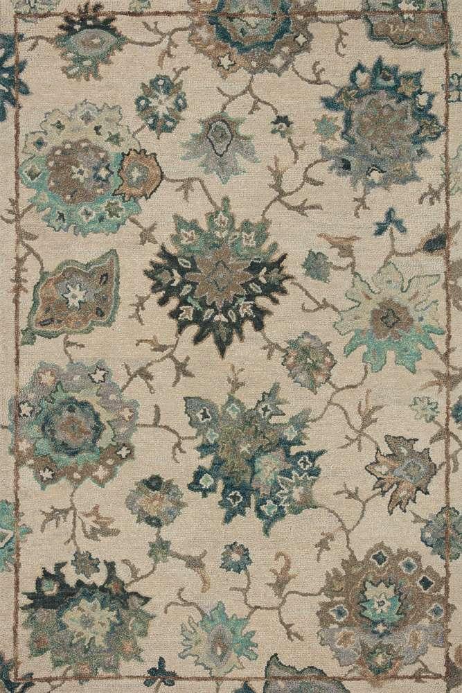 Loloi - Padma Ivory / Blue 2-6in x 7-6in Runner Rug - PADMPMA-03IVBB2676 veiw 1