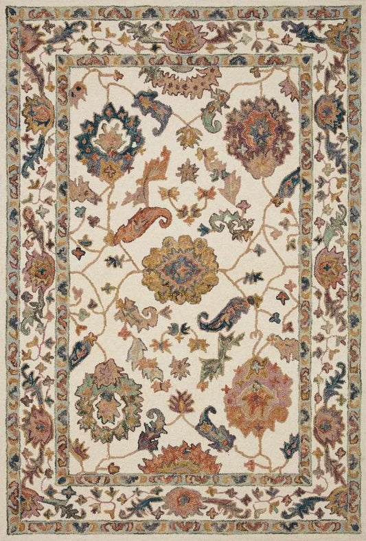Loloi - Padma White / Multi 8-6in x 12 Area Rug - PADMPMA-01WHML86C0 veiw 1