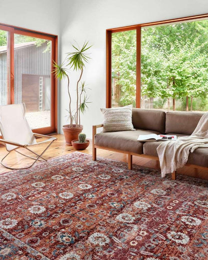 Loloi - Samra Brick / Multi 11-6in x 15-7in Area Rug - SAMRSAM-07BKMLB6F7 veiw 2