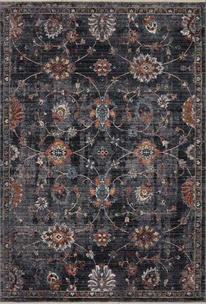 Loloi - Samra Charcoal / Multi 11-6in x 15-7in Area Rug - SAMRSAM-08CCMLB6F7 veiw 1