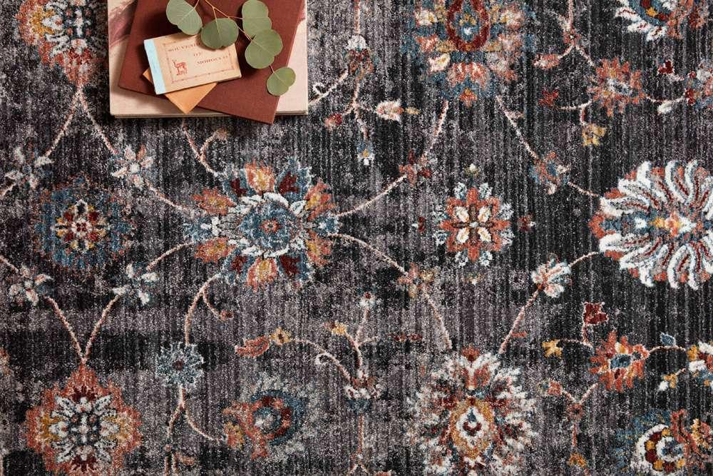 Loloi - Samra Charcoal / Multi 11-6in x 15-7in Area Rug - SAMRSAM-08CCMLB6F7 veiw 3